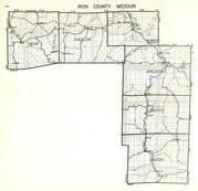 Iron County, Dent, Kaolin, Arcadia, Liberty, Union, Vulcan, Sabula, Hogan, Missouri State Atlas 1940c